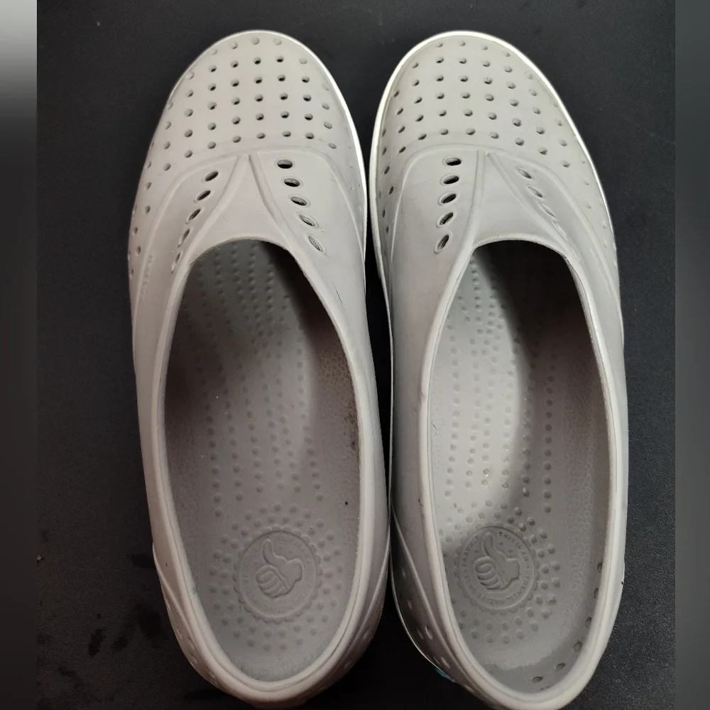☀️Native Miller Slip On Water Resistant Gray Sneakers, M8/W10